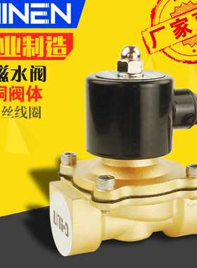 电磁水阀2W025-08/160-15/250-25/UW-15 4分管道电磁阀 全铜阀体