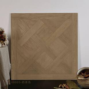 广东砖哑光凡尔赛拼花木纹砖800X800客厅卧室阳台防滑耐磨胡桃木