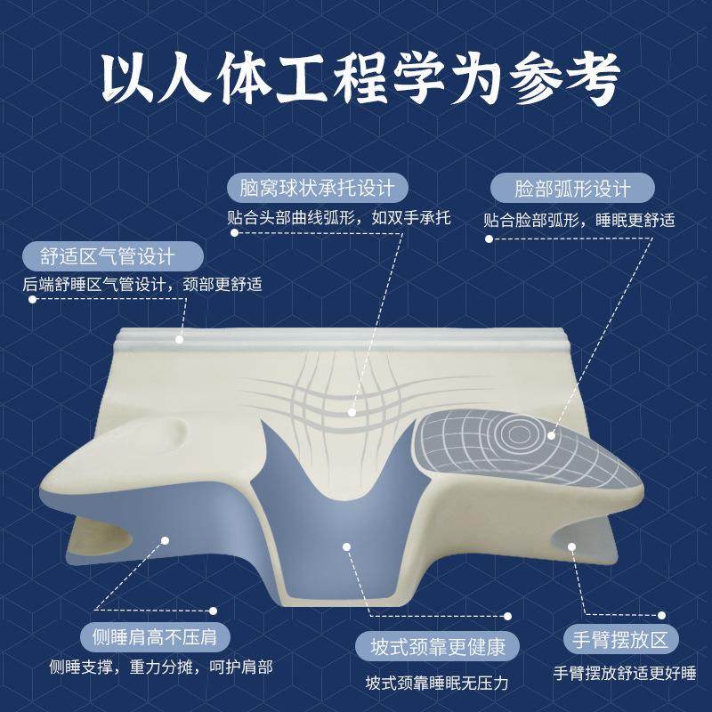 记忆枕颈椎枕头护颈枕慢回弹记忆棉枕芯蝶形高枕记忆枕头枕套,床上用品,功能枕/保健枕/养生枕,淘宝优惠券,粉丝福利购,淘宝优惠卷
