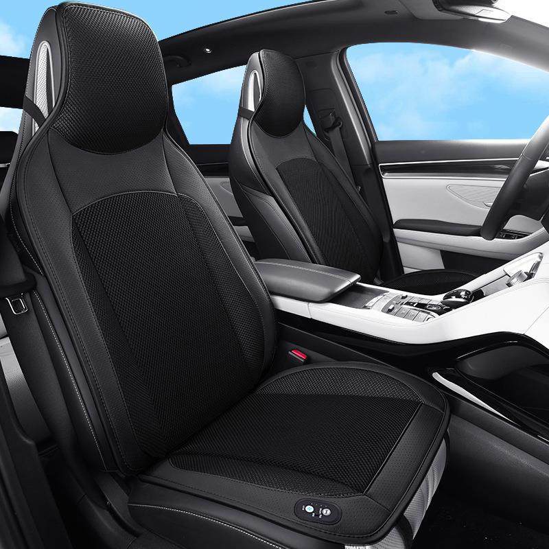 坐垫汽车座椅通风夏季带座垫电动加热货车12V24V吹风空调按摩风扇