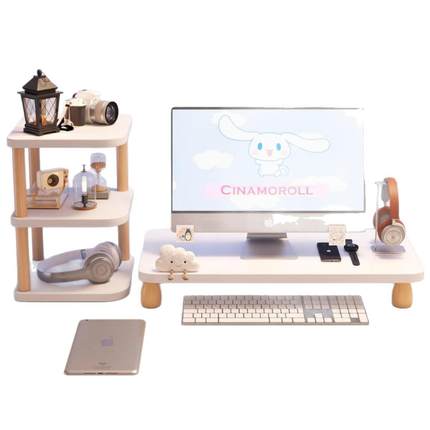 台式电脑增高架显示器支架办公室桌面置物架笔记本底座托架收纳架