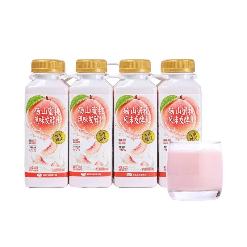 山姆君乐宝砀山蜜桃风味发酵乳果肉蜜香浓郁当季限定口味300g