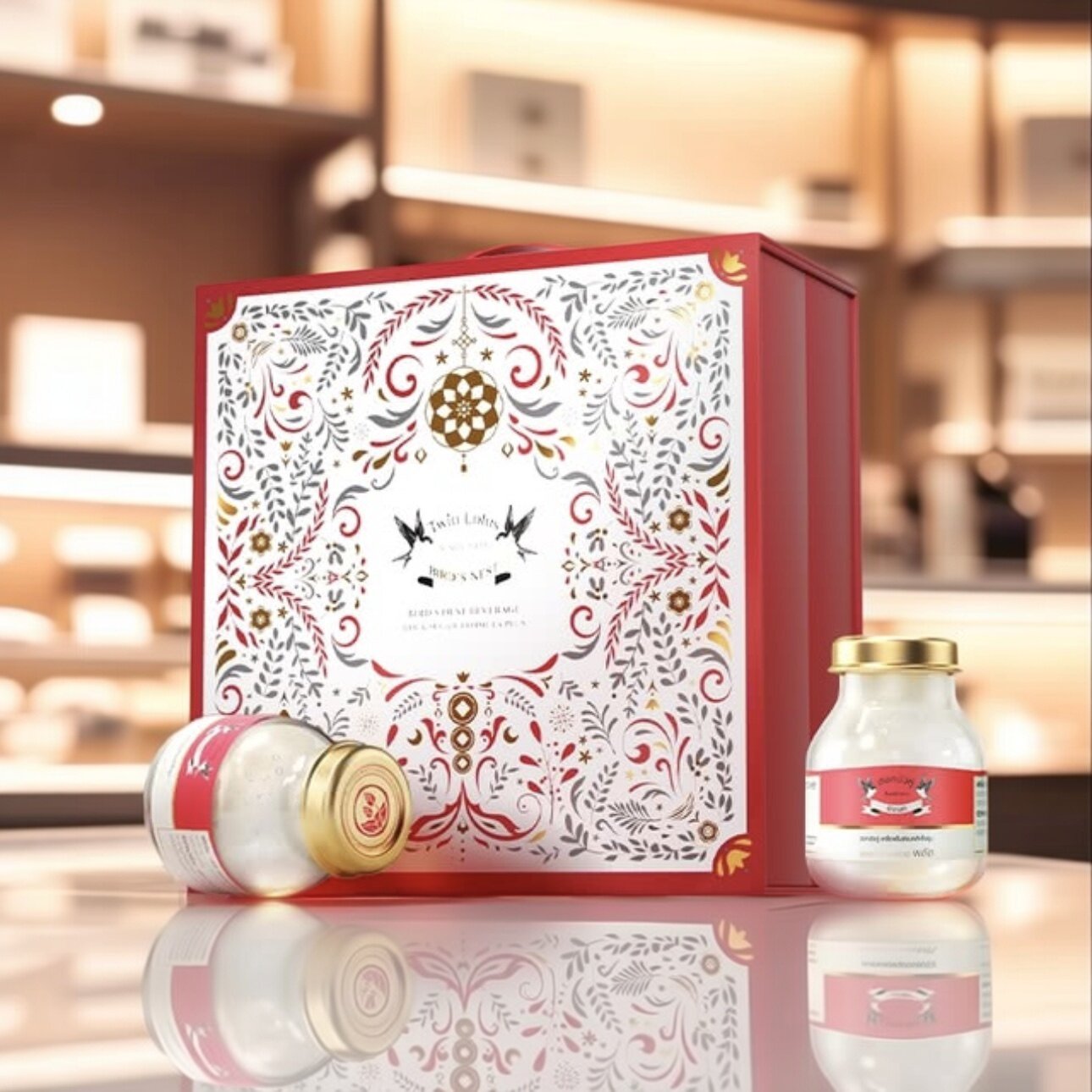 山姆双莲高浓度冰糖型即食燕窝2026限定礼盒75ml*24新年礼品