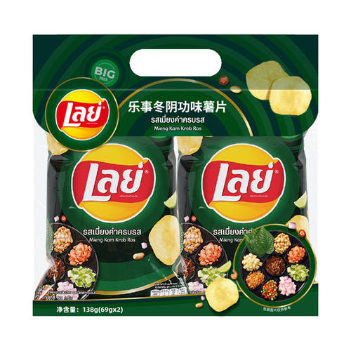 麦德龙麦臻选乐事冬阴功味薯片休闲零食膨化食品儿童休闲解馋