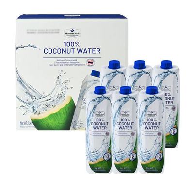 山姆会员店泰国进口100%纯椰子水1升装原味零添加0脂肪纯果汁饮料