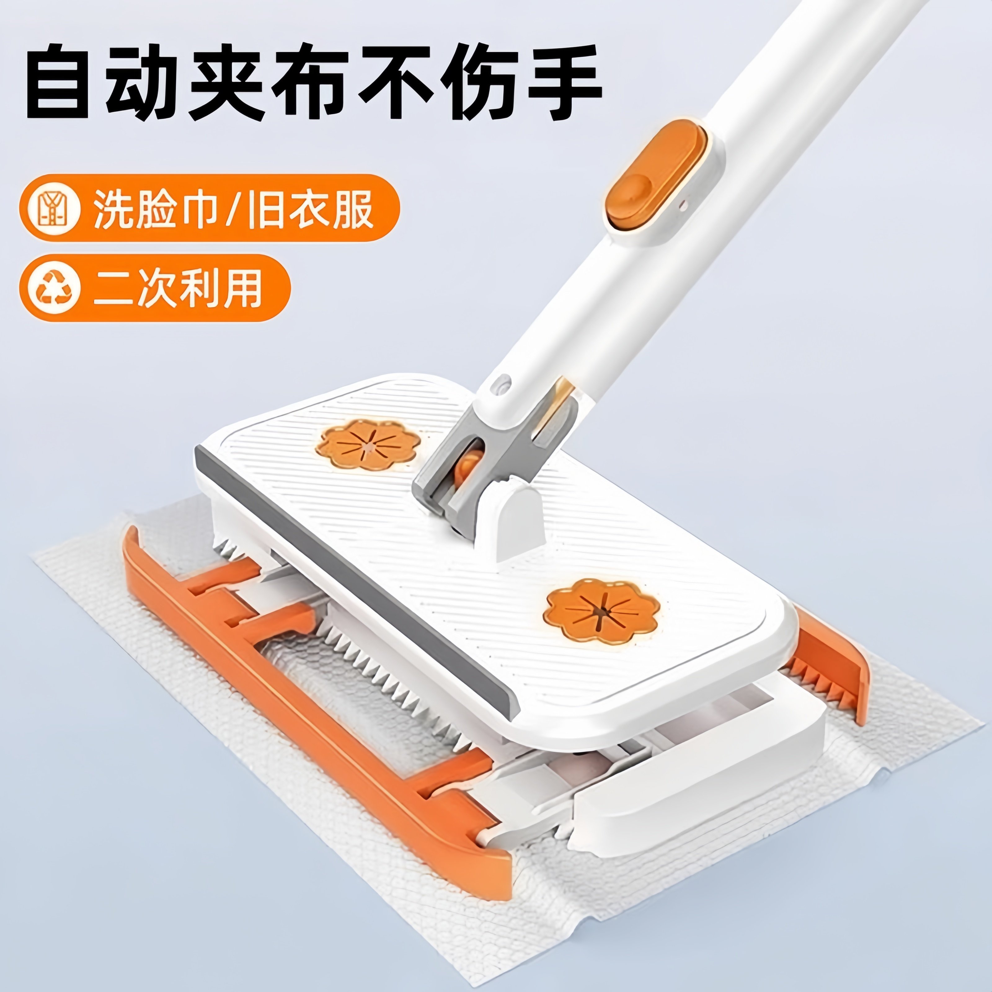 2025新款免手洗懒人拖布家用一拖净拖把吸水干湿两用平板拖地神器