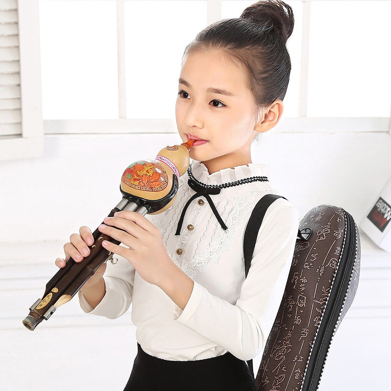 云南紫竹葫芦丝c调降b调小学生y成人儿童初学者专业演奏乐器G/F/D