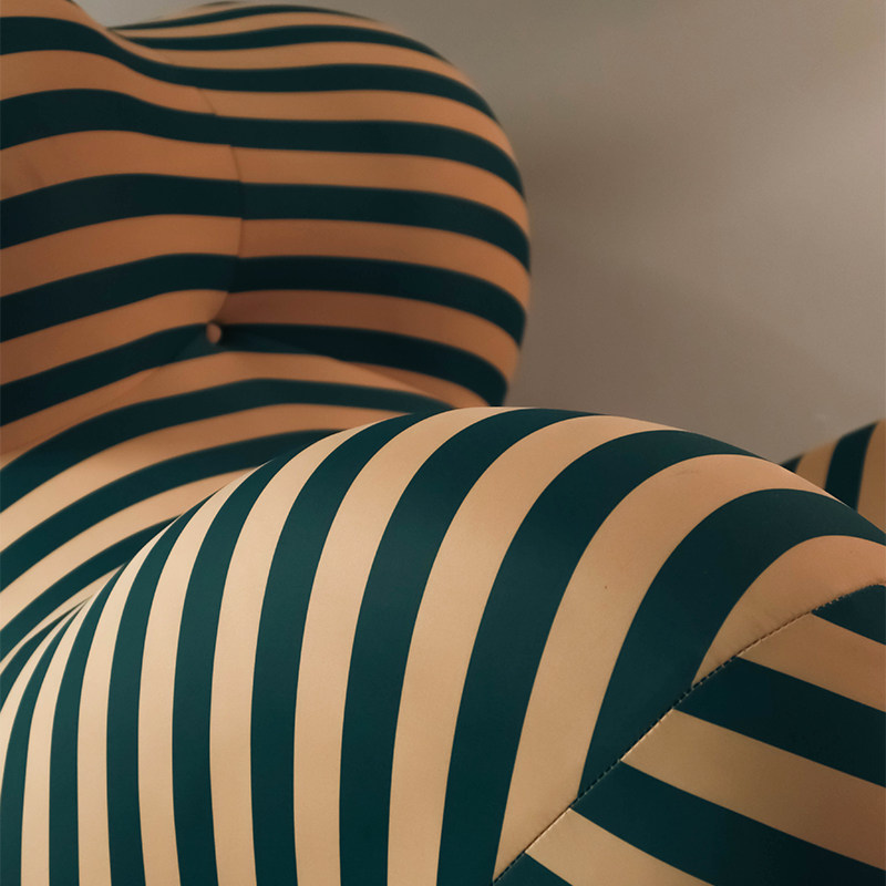 希山 妈妈的怀抱休闲p单人布艺沙发椅 意式极简设计师阳台懒人躺