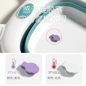 婴儿洗澡盆宝宝浴盆可折叠幼儿坐躺大G号浴桶小孩家用新生儿童用