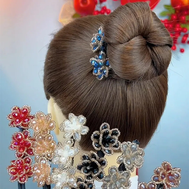 简约韩国懒人百变蓬松铁合x金水晶发饰盘发棒丸子头网红盘发器,童装/婴儿装/亲子装,发饰,淘宝优惠券,粉丝福利购,淘宝优惠卷