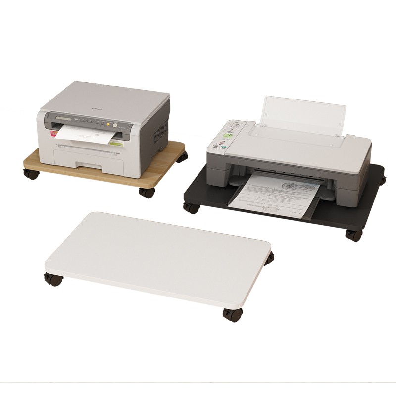 移动桌下打印机置物n架主机托盆栽花架办公室文件收纳架净化器支