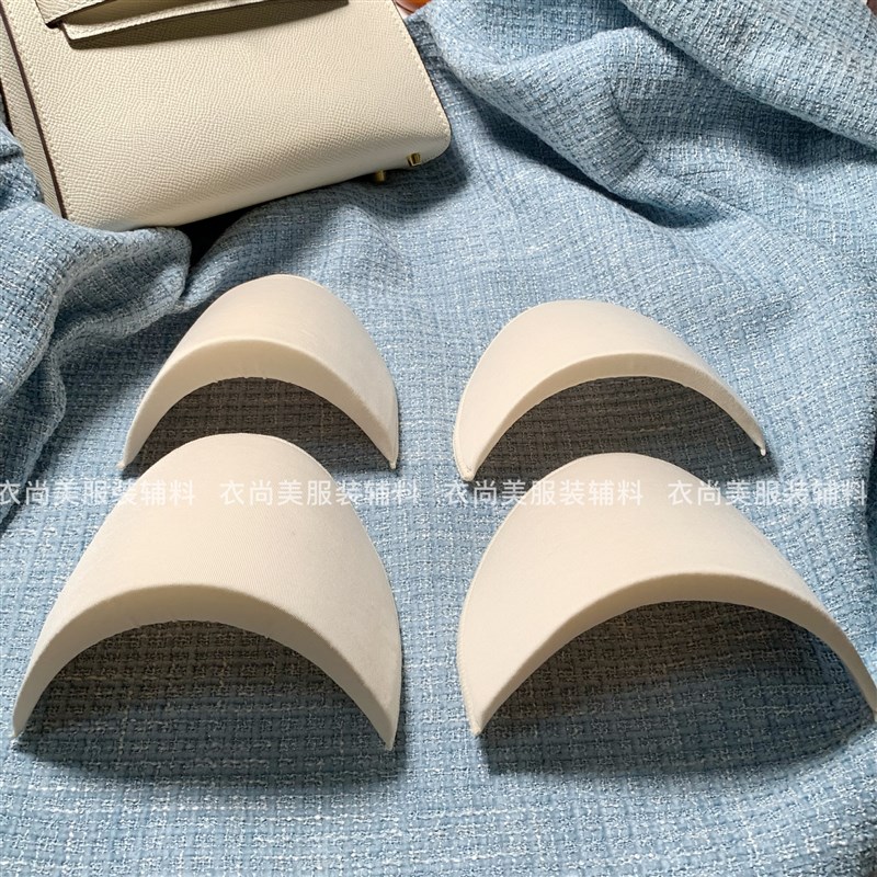 服装垫肩牛奶丝包布海绵薄厚肩垫西装F衬衣T恤毛呢大衣加宽直角肩