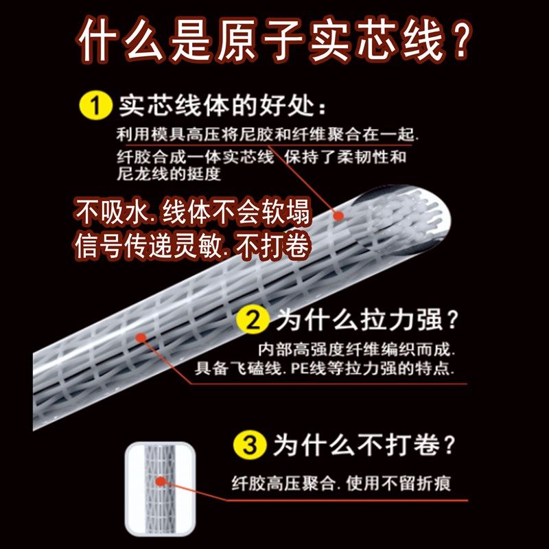 超强拉力防打卷尼龙鱼线竞技主线子线渔具用品台V钓线原子实心线,户外/登山/野营/旅行用品,线组,淘宝优惠券,粉丝福利购,淘宝优惠卷