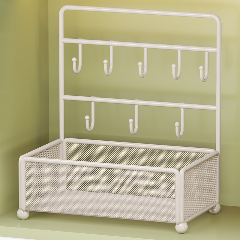 玄关钥匙收纳摆件入户门r口桌面装饰盒鞋柜上的置物架挂墙整理神