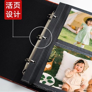 相册6寸b活页相册本大容量家庭567寸200张相册本纪念册成长记录册