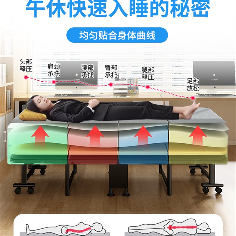 办公室午睡折叠床成人午休睡x觉神器家用躺椅医院简易陪护小行军