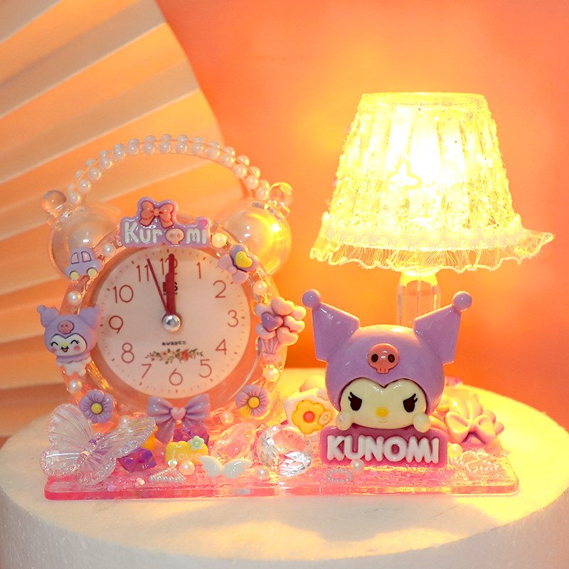 儿童dicy趣味拾光灯制作材料 创意手工小夜灯卡通闹钟摆件女孩玩