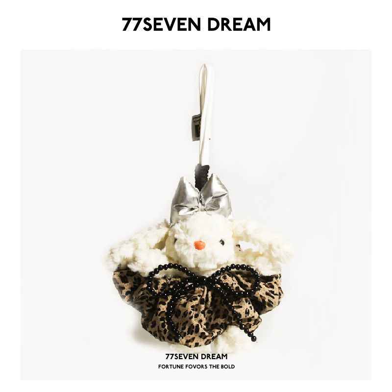 甜酷豹纹垂耳兔书包包挂件汽车钥匙扣复古创意精致背W包链学生礼,服饰配件/皮带/帽子/围巾,包挂件,淘宝优惠券,粉丝福利购,淘宝优惠卷