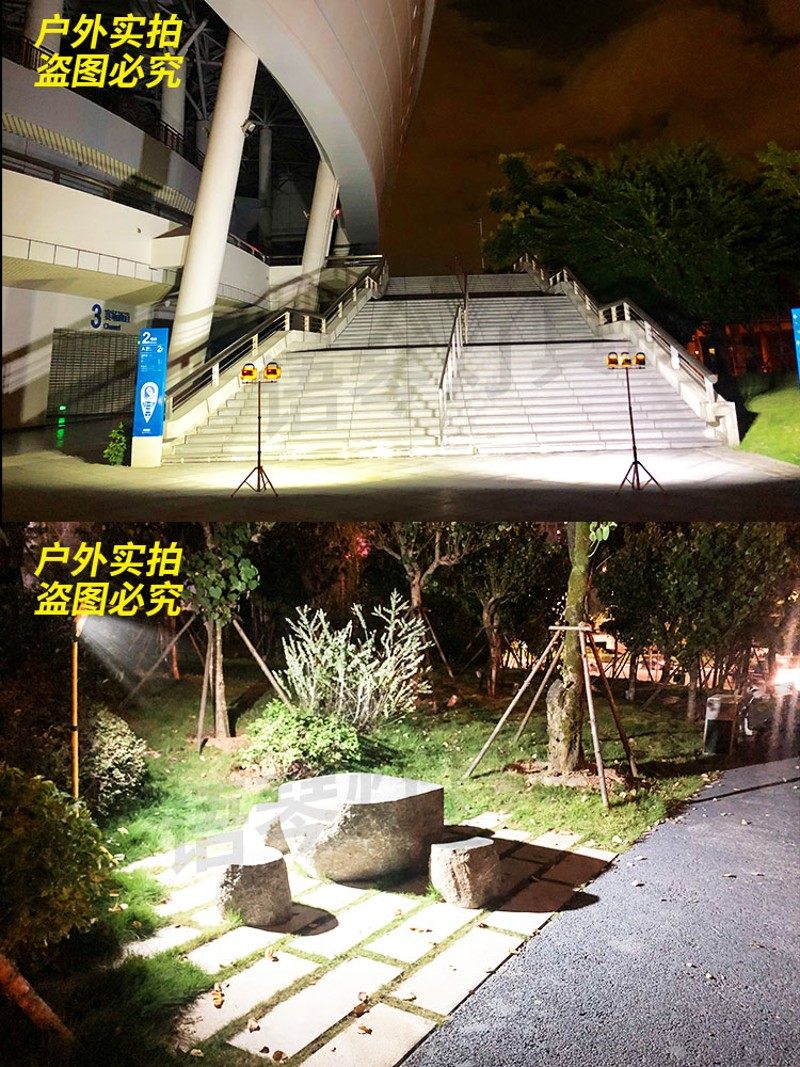 led投光灯户外防水大功t率超亮工程灯室外强光支架射灯工地照明灯