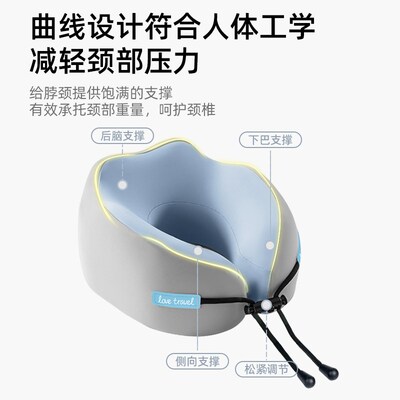 便携式u型枕旅行枕头飞机睡觉神器高铁久L坐长途火车硬座护颈脖枕