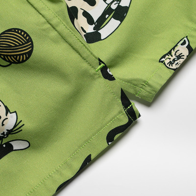 男士内裤宽松可爱大裤衩子男家A居阿罗裤女睡裤花短裤睡裤薄款