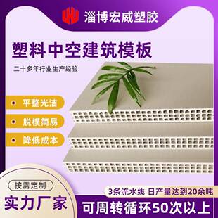 12mm中空塑料模板跨境建筑模板混凝土隧道施工板PP中空建筑模板