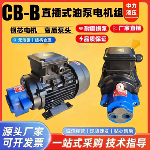 2.5R锯床齿轮油泵电机组CBW 0.37 6JZ 0.55KW润滑 B10