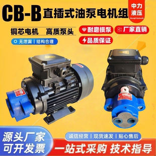 CB-B10/B6/4/2.5R锯床齿轮油泵电机组CBW-B4/6JZ 0.37/0.55KW润滑