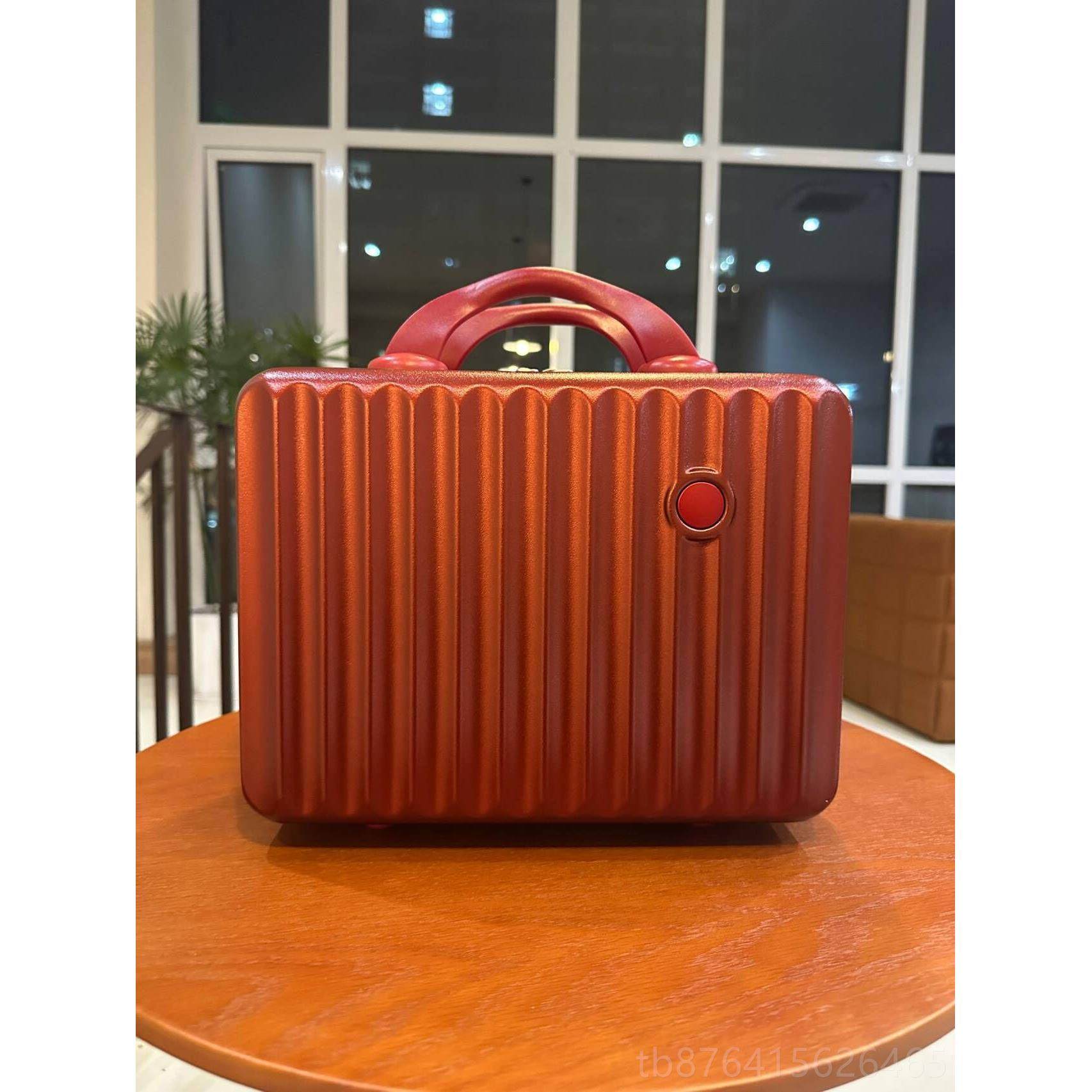 正品子母手提箱酒红色结婚陪嫁行李箱新娘箱彩礼拉杆一对箱20密码
