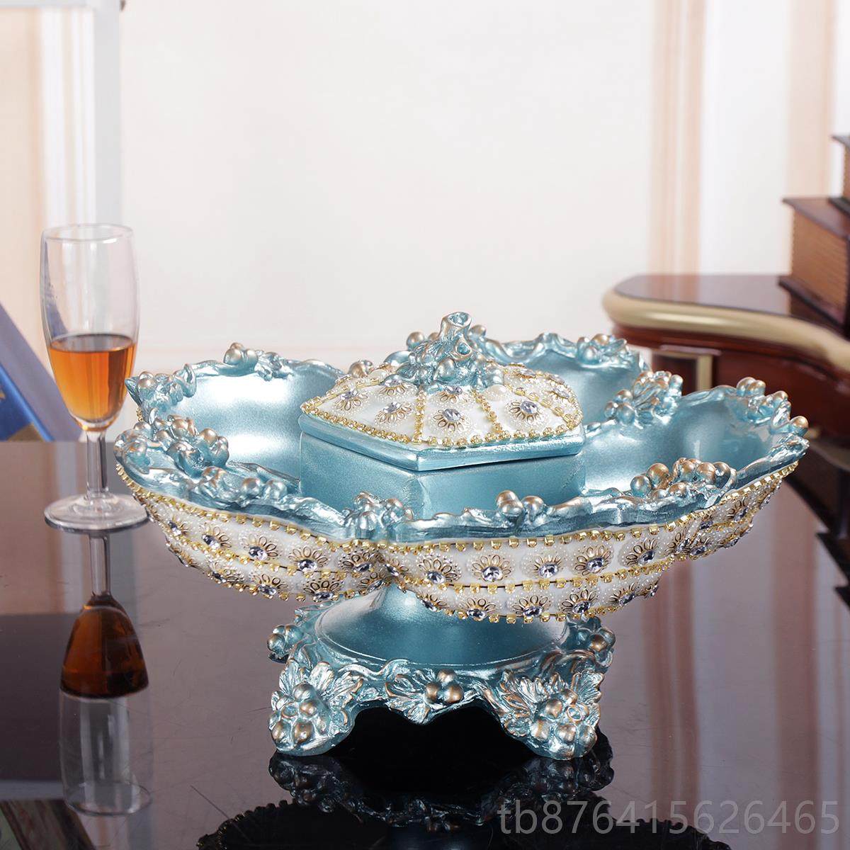 正品欧式干果摆盘分格带盖件客厅家用茶几镶钻水果盘奢华意装创饰,家居饰品,果盘/果篓,淘宝优惠券,粉丝福利购,淘宝优惠卷