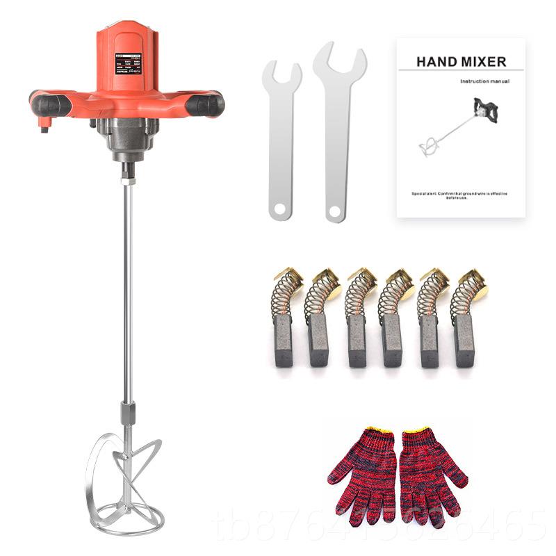 正品营工业级搅拌器油搅拌机水搅漆拌机方直向盘六档调泥速搅拌器