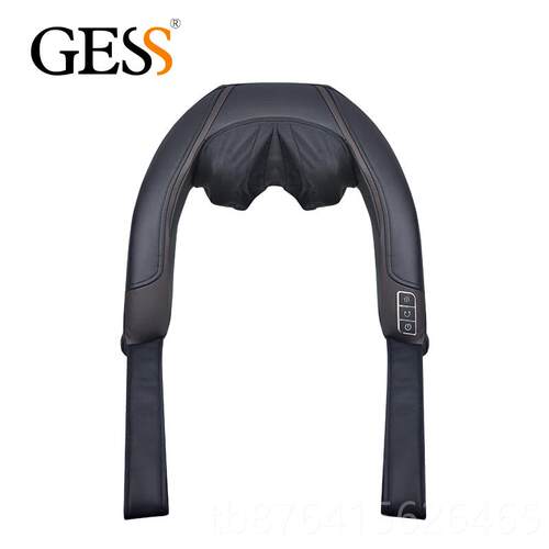 正品国德GESS016肩颈按摩器仪多功家揉捏披肩能部腰部颈椎加热用