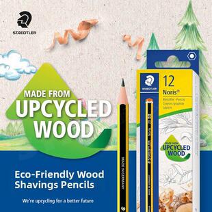 12德源Staedtler 183 Hb Staedtler铅笔120黄黑三角形儿童及小学