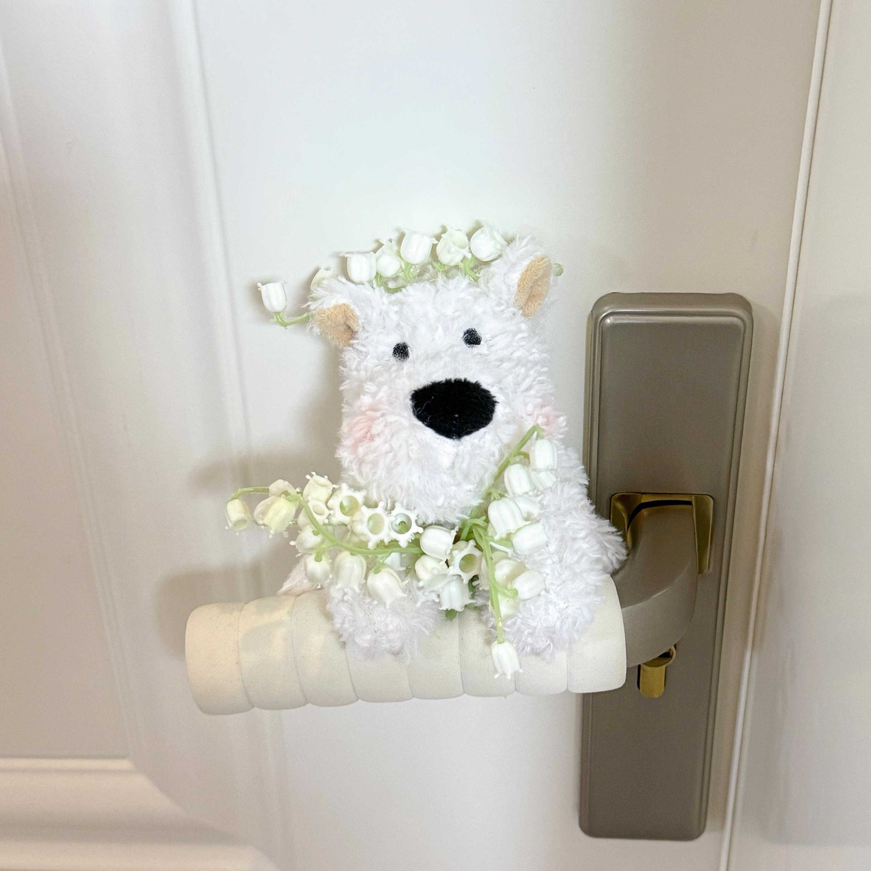 可爱西高地门把手保护套ins家用房间装饰儿童房防撞卧室宿舍