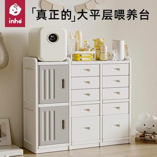 儿童玩具收纳架婴儿用品喂养台落地家用置物柜宝宝衣柜储物整理箱