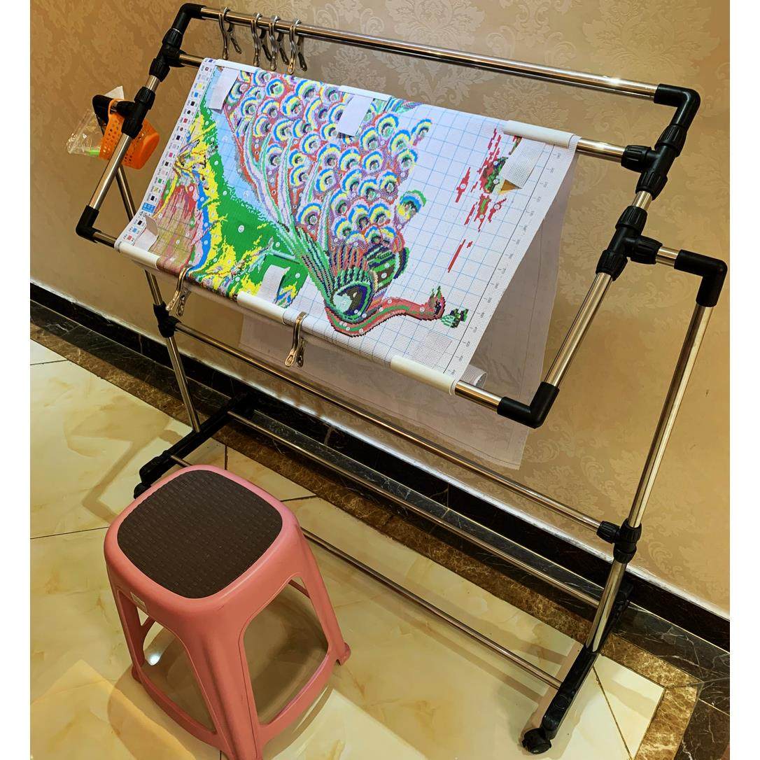 棚架大号可调立式不锈钢十字绣架子家用绣十字绣的框架子绣支架