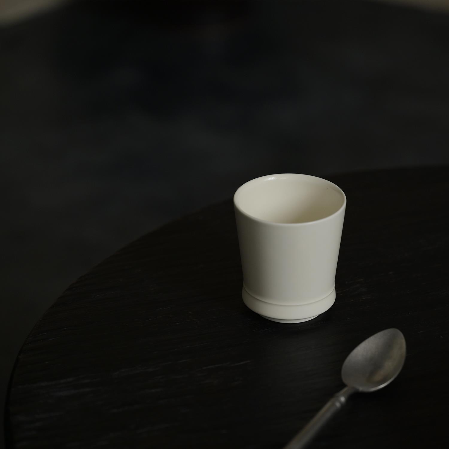 三分静 新中式宋式水杯手冲咖啡杯240毫升素色高级感轻奢杯子