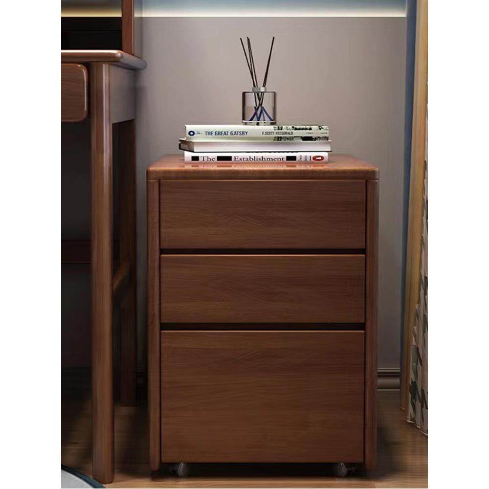 办公文件柜木质资料柜桌下移动矮柜抽屉柜储物柜小柜子北欧床头柜