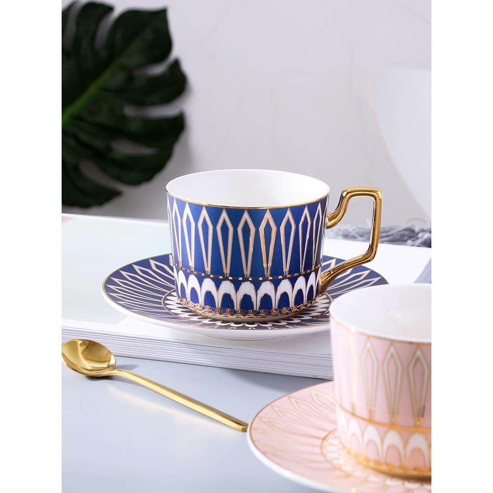 欧式小奢华咖啡杯碟套装带勺陶瓷杯子家用简约英式红茶下午茶茶杯,餐饮具,咖啡杯,淘宝优惠券,粉丝福利购,淘宝优惠卷