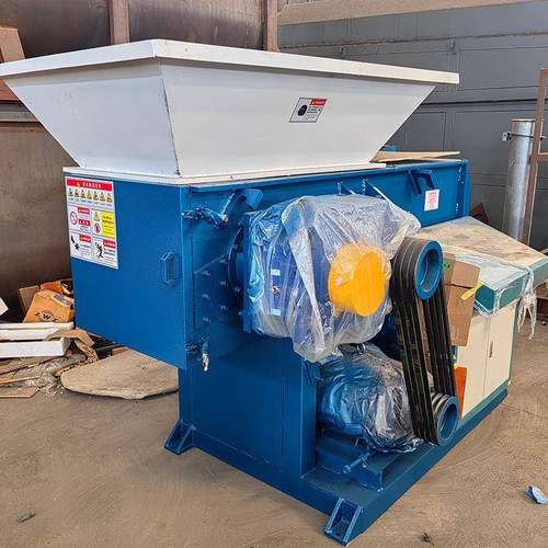 单轴撕碎机鱼网编织袋粉碎机多功能骨头粒硬塑料撕碎设备