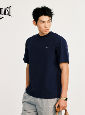 美国EVERLAST拳击运动短袖 男女同款索罗娜凉感透气宽松圆领T恤