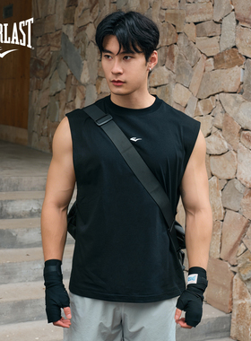 美国EVERLAST拳击训练运动背心男索罗娜凉感速干7A抗菌无袖坎肩女