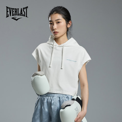 美国EVERLAST拳击防螨连帽背心女
