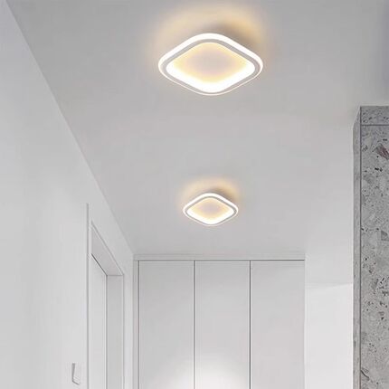 led走廊入户过道玄关吸顶灯轻奢金色简约现代衣帽间楼梯阳台灯具