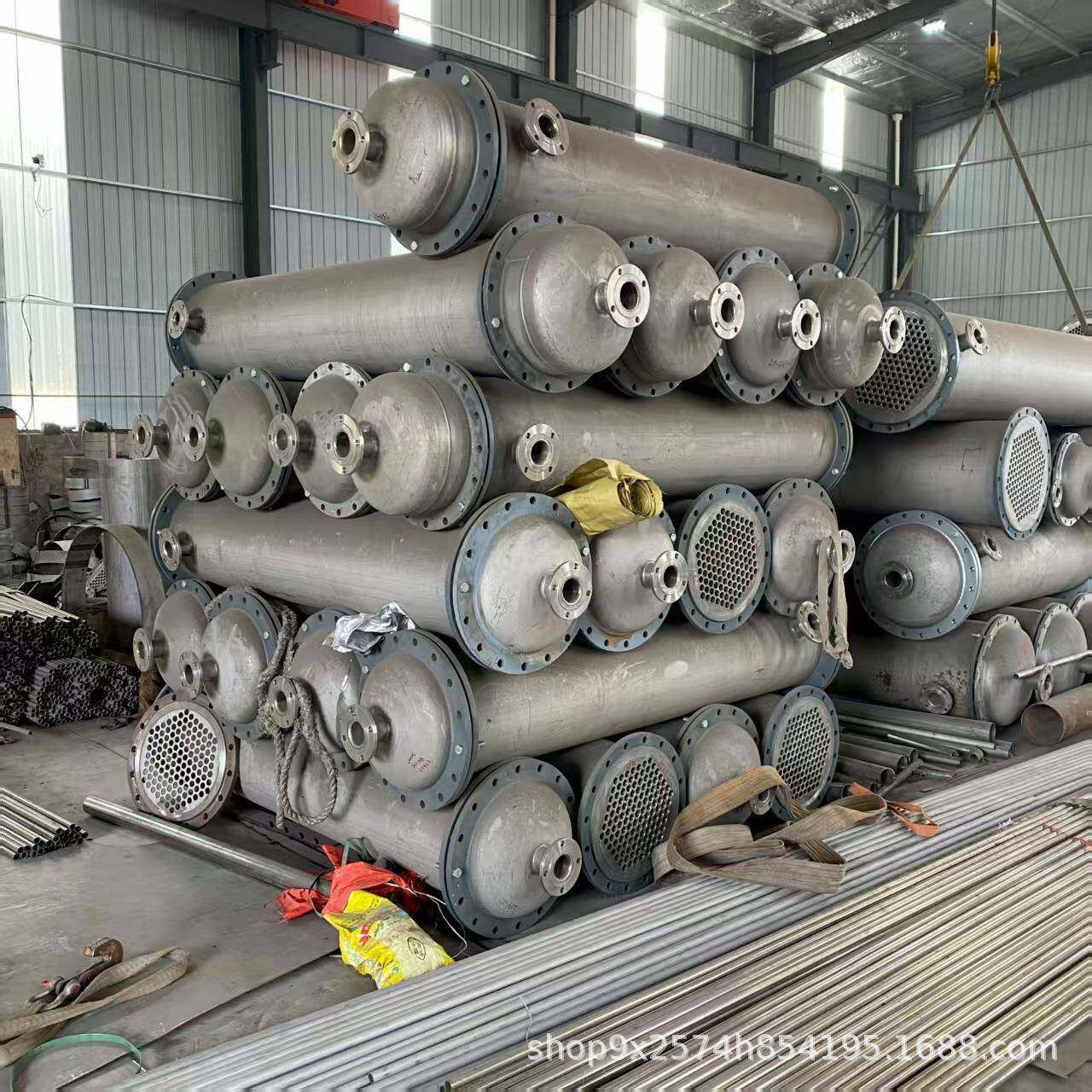 304不锈钢列管式冷凝器316不锈钢钛材列管式换热器化工制药设备