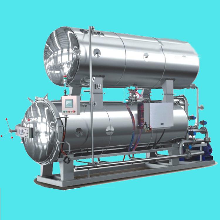 厂家供应不锈钢真空包装肉制品全自动杀菌设备双层水浴式杀菌锅