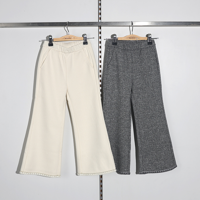 巴拉巴拉童装2025冬装新款女中幼童针织长裤202425108014