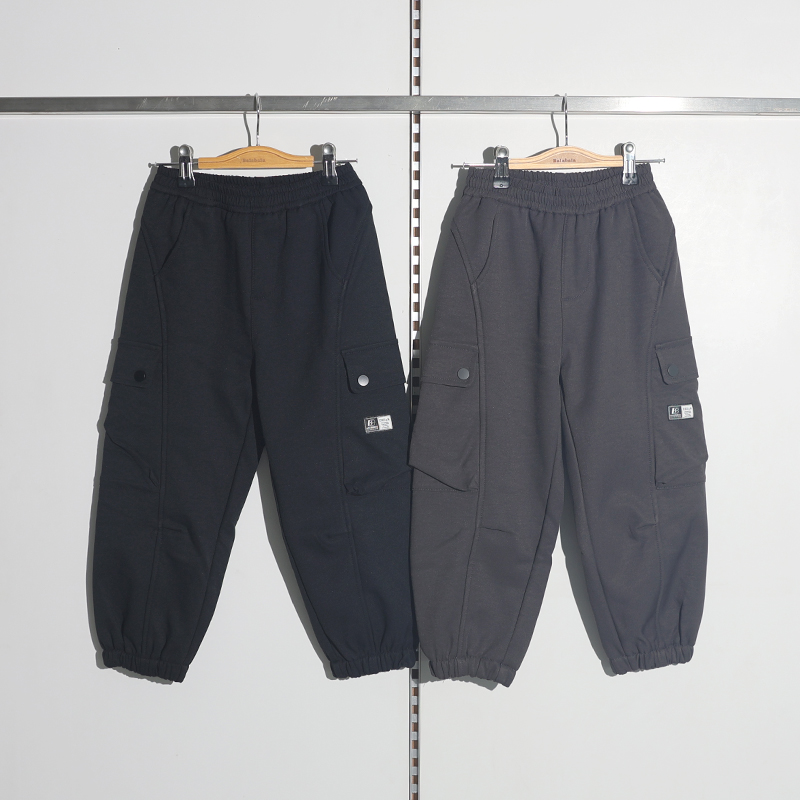 巴拉巴拉童装2025冬装新款男中幼童梭织工装长裤202425108105