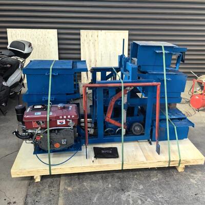manual brick-makingmachine水泥制砖机可移动液压空心砌块成型机