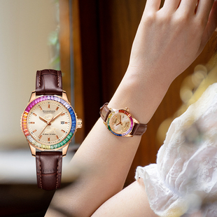 防水镶钻小众轻奢高级感女表 腕上见溯光系列女士手表2025新款